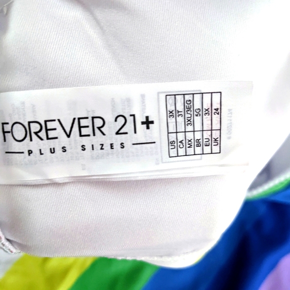 FOREVER 21 Rainbow PRIDE Bikini NWOT - Picture 8 of 9